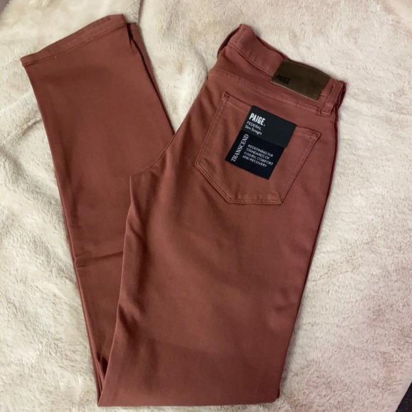 Paige Federal Straight Leg Jeans Dusted Rose - Picture 3 of 7